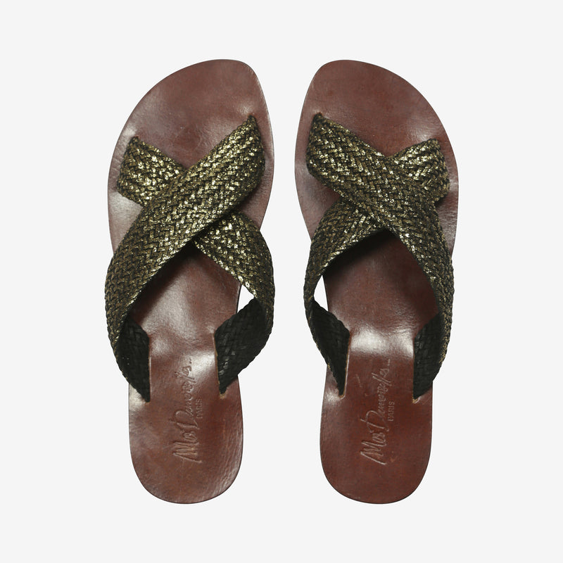 Ankh Sandals - Bronze