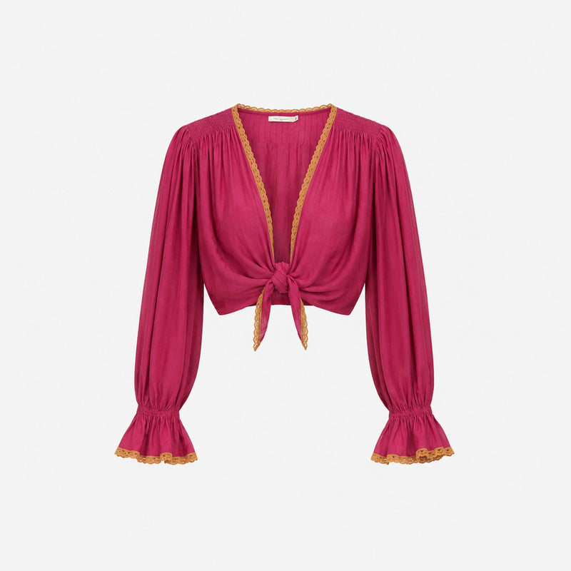 Gaynor Kimono - Fuchsia