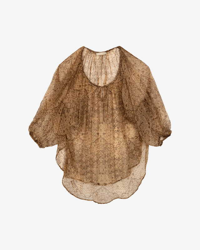 Corbusier Blouse - Olive Brown - Image 1