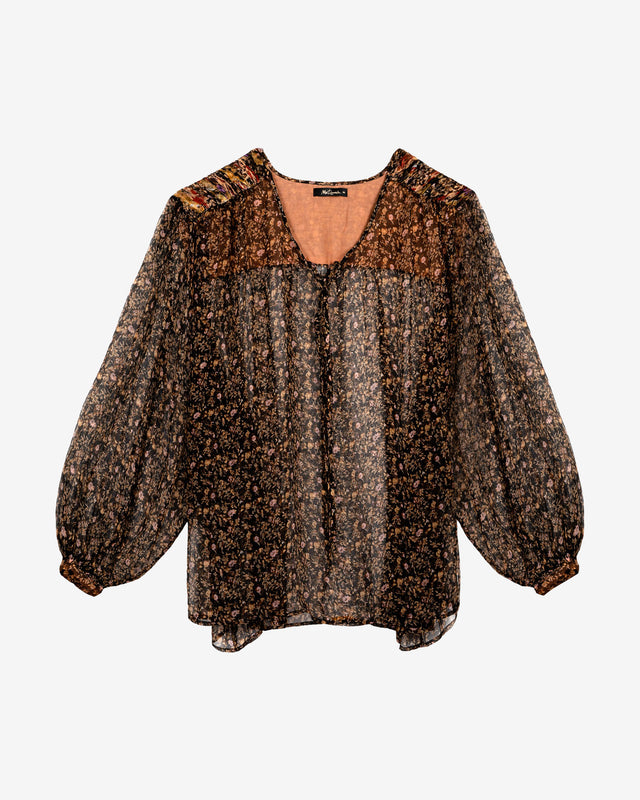 Blouse Gardenia - Noir - Dernière image