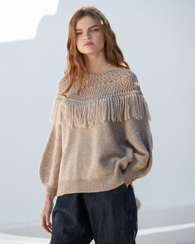Pull Pachamama - Écru - Image 3