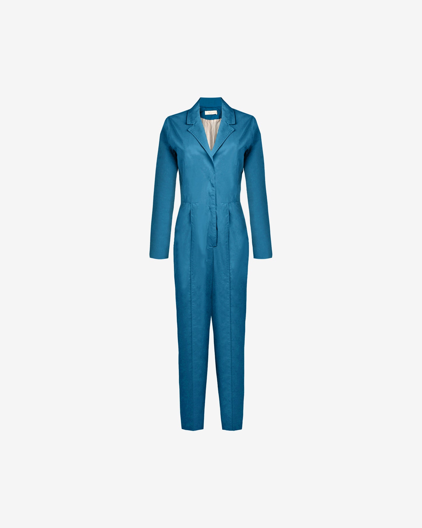 Combinaison bleue, chic et moderne, coupe ajustée, élégance sans effort - Pantalons & combinaisons Mes Demoiselles
