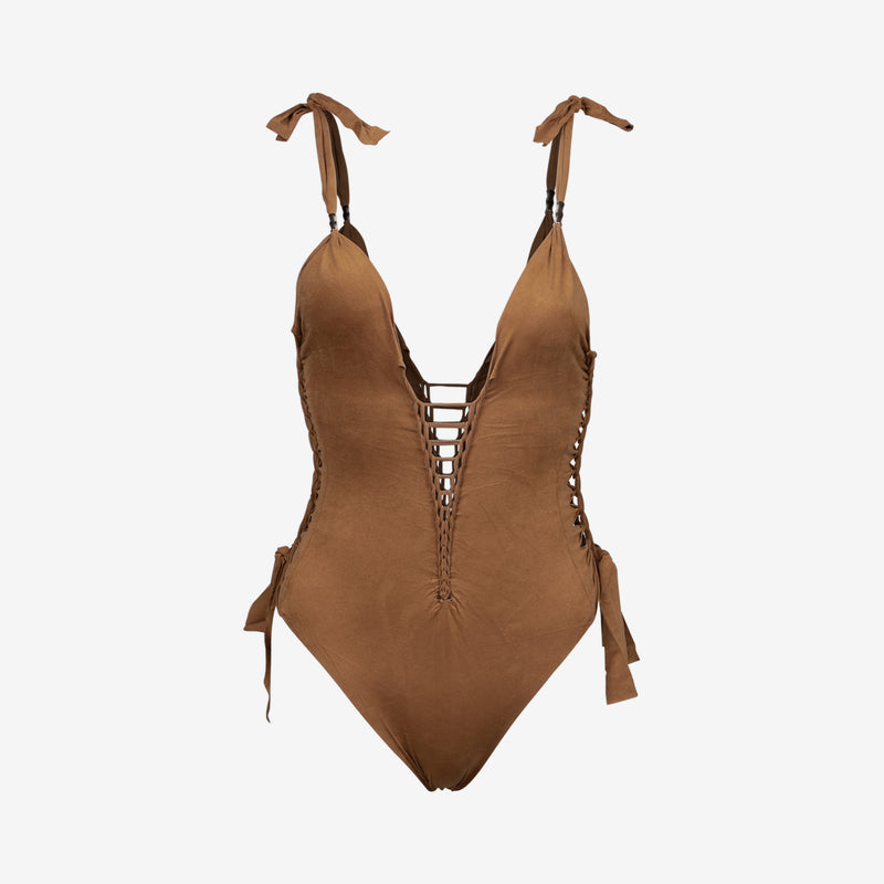 Selly Swimsuit - Brown