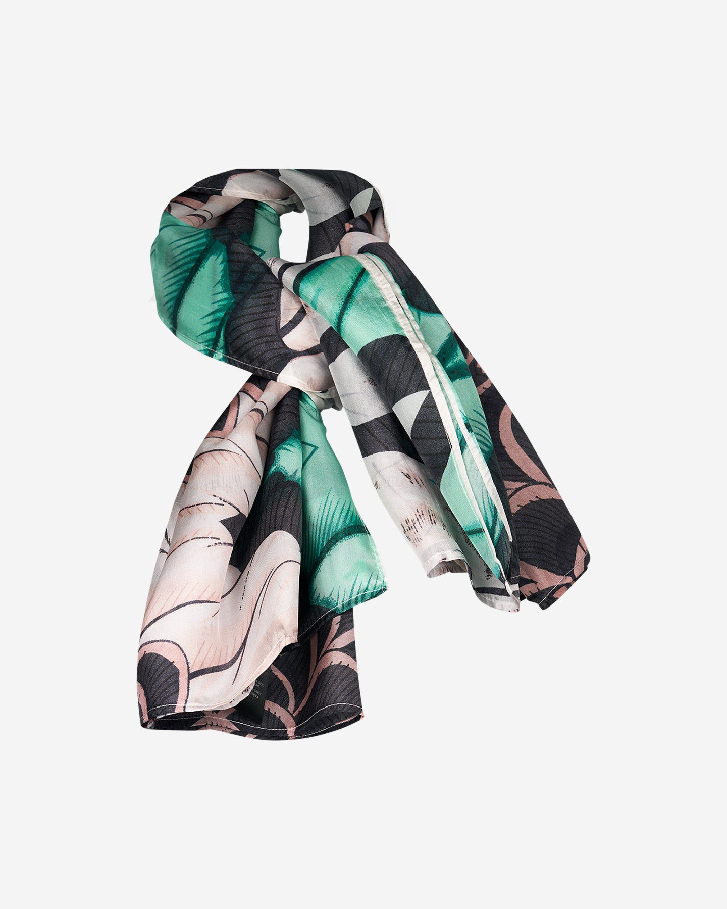 Foulard en soie turquoise - Accessoires Mes Demoiselles