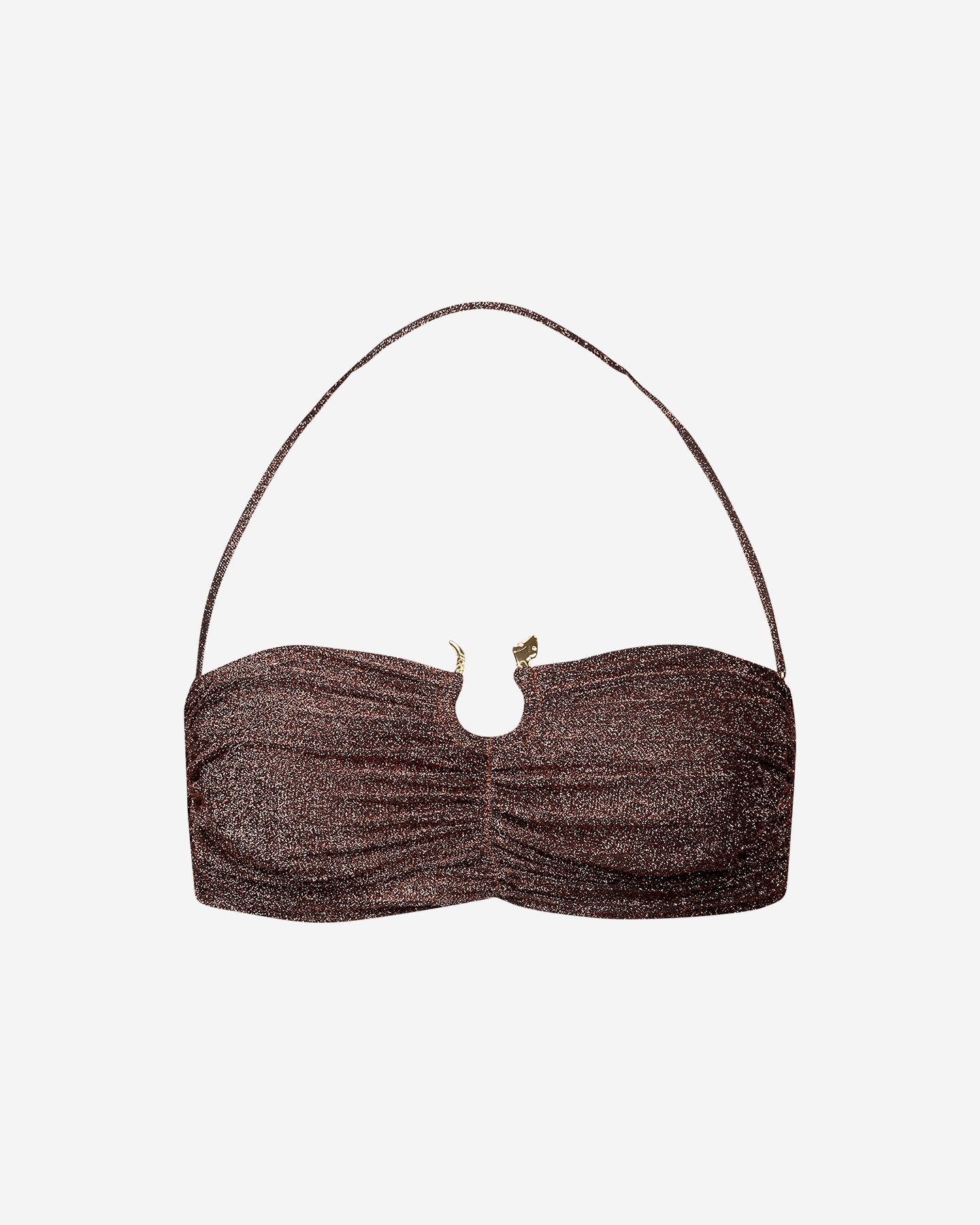Maillot De Bain Fedele - Bronze : Haut de bain en lurex bronze Mes Demoiselles