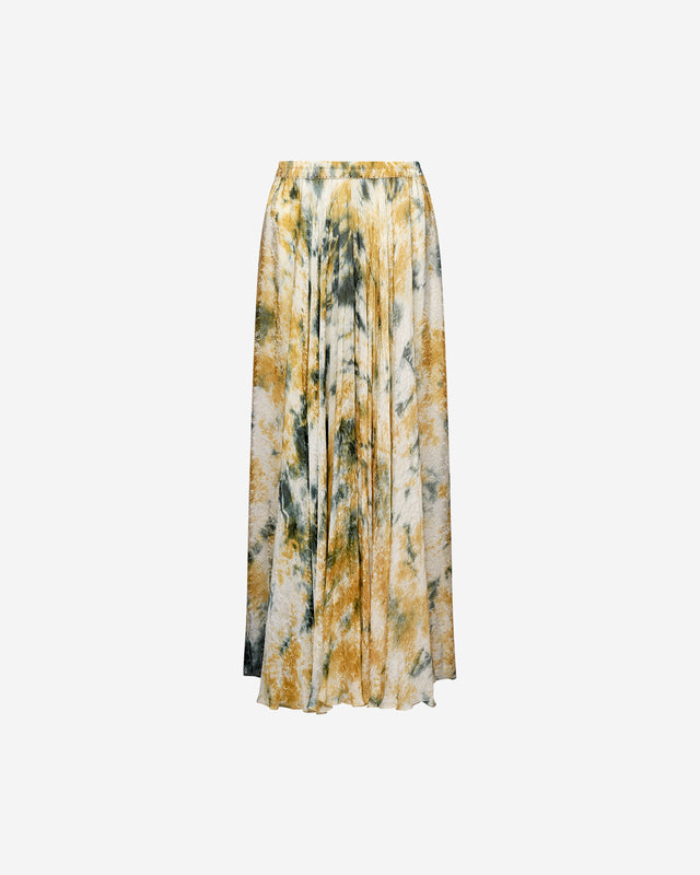 Longue jupe en viscose jacquard imprimée - Jupes & shorts Mes Demoiselles - Image 1