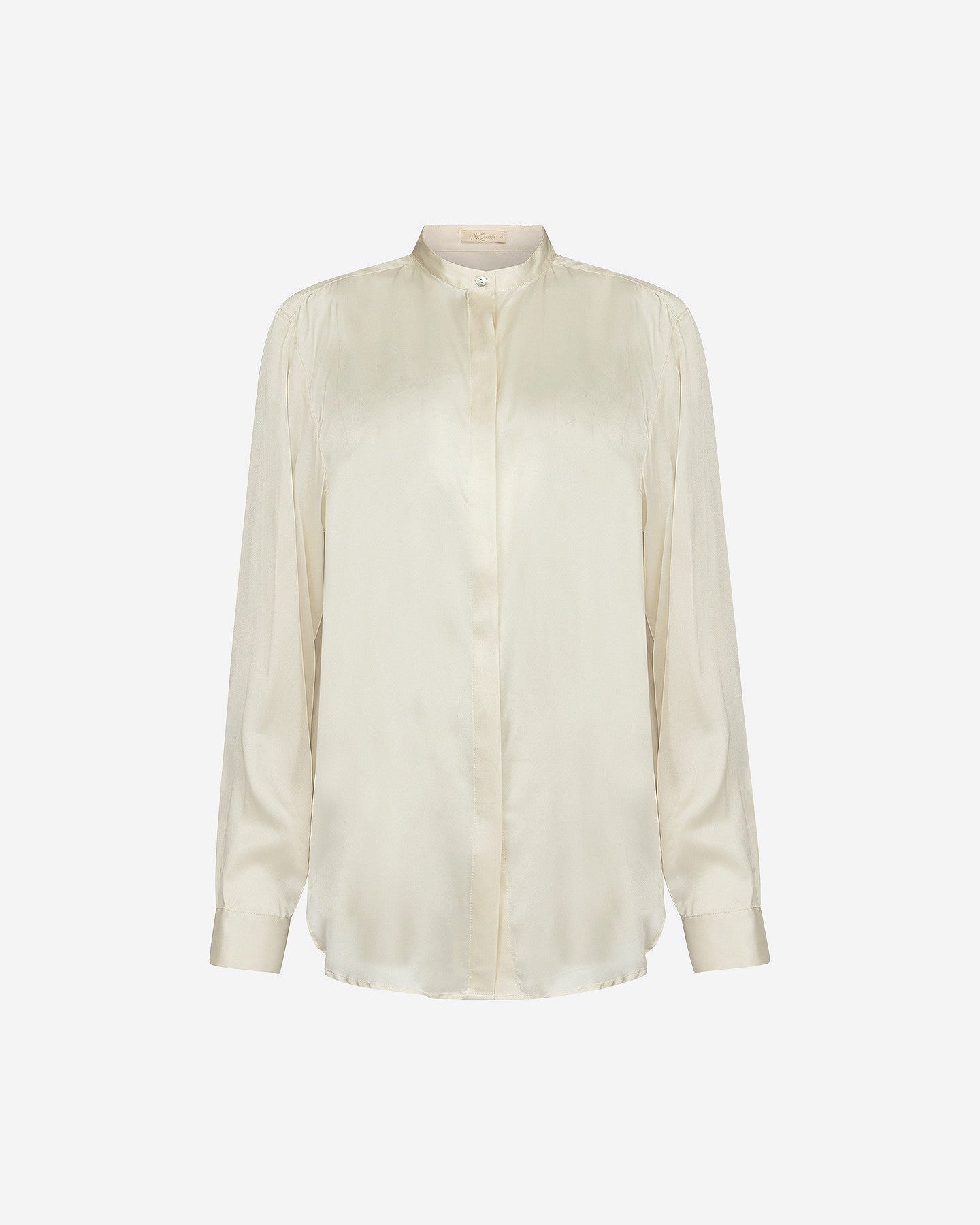 Chemise Silveness - Ivoire : Chemise en satin de soie ivoire aux lignes épurées Mes Demoiselles