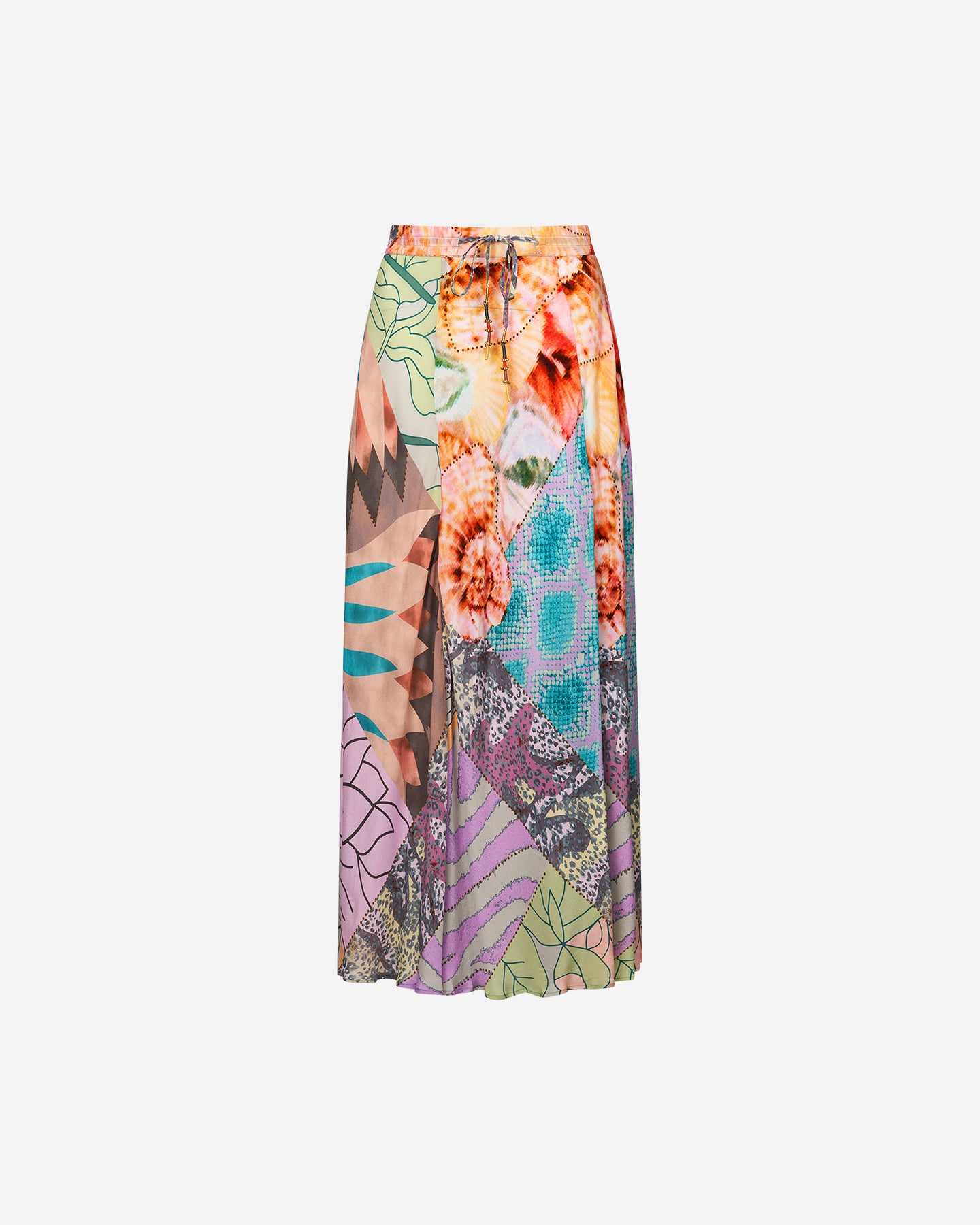 Jupe Susanna - Lavande : Longue jupe fleurie en crêpe viscose Mes Demoiselles