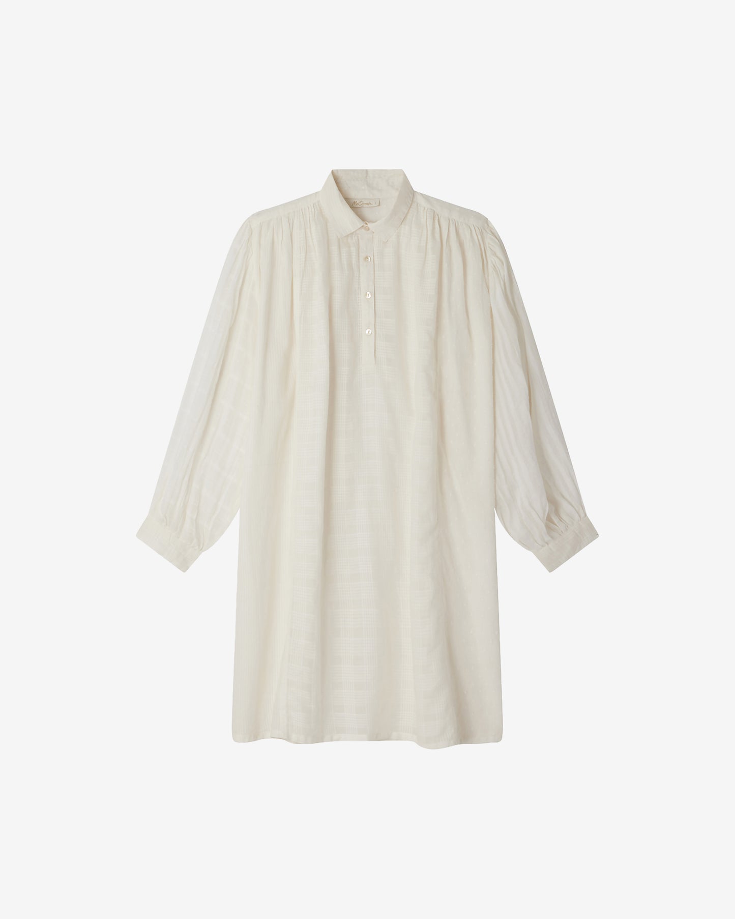 Robe Tegan - Blanc : Maxi chemise blanche en coton tissé Mes Demoiselles