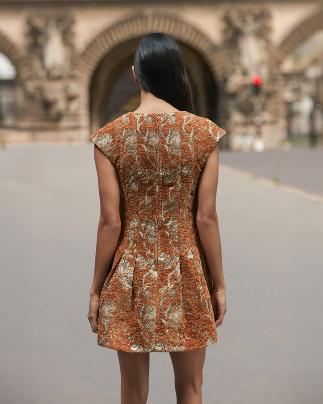 Brocco Dress - Caramel - Image 3