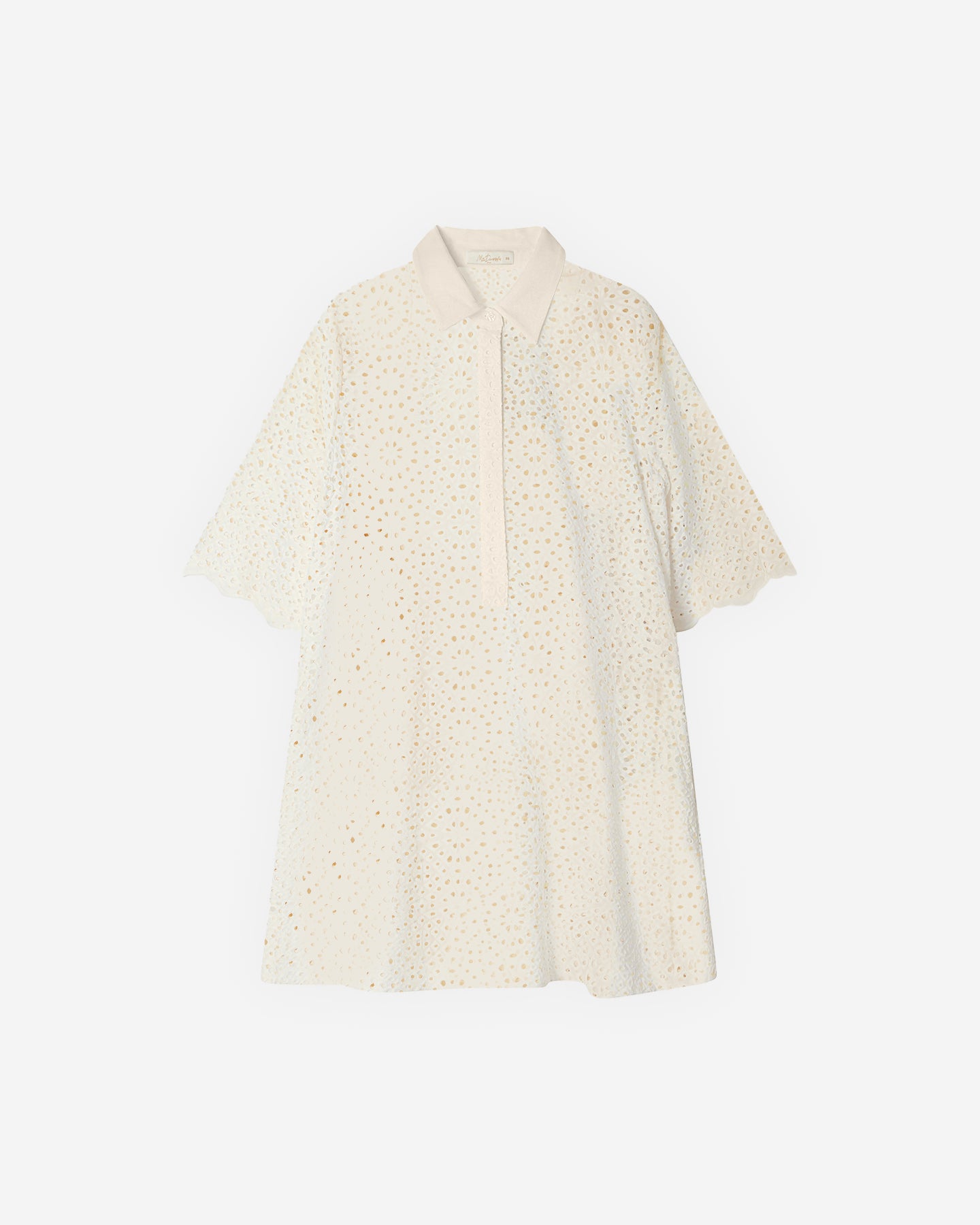 Robe délicate en broderie anglaise blanche - Robes Mes Demoiselles