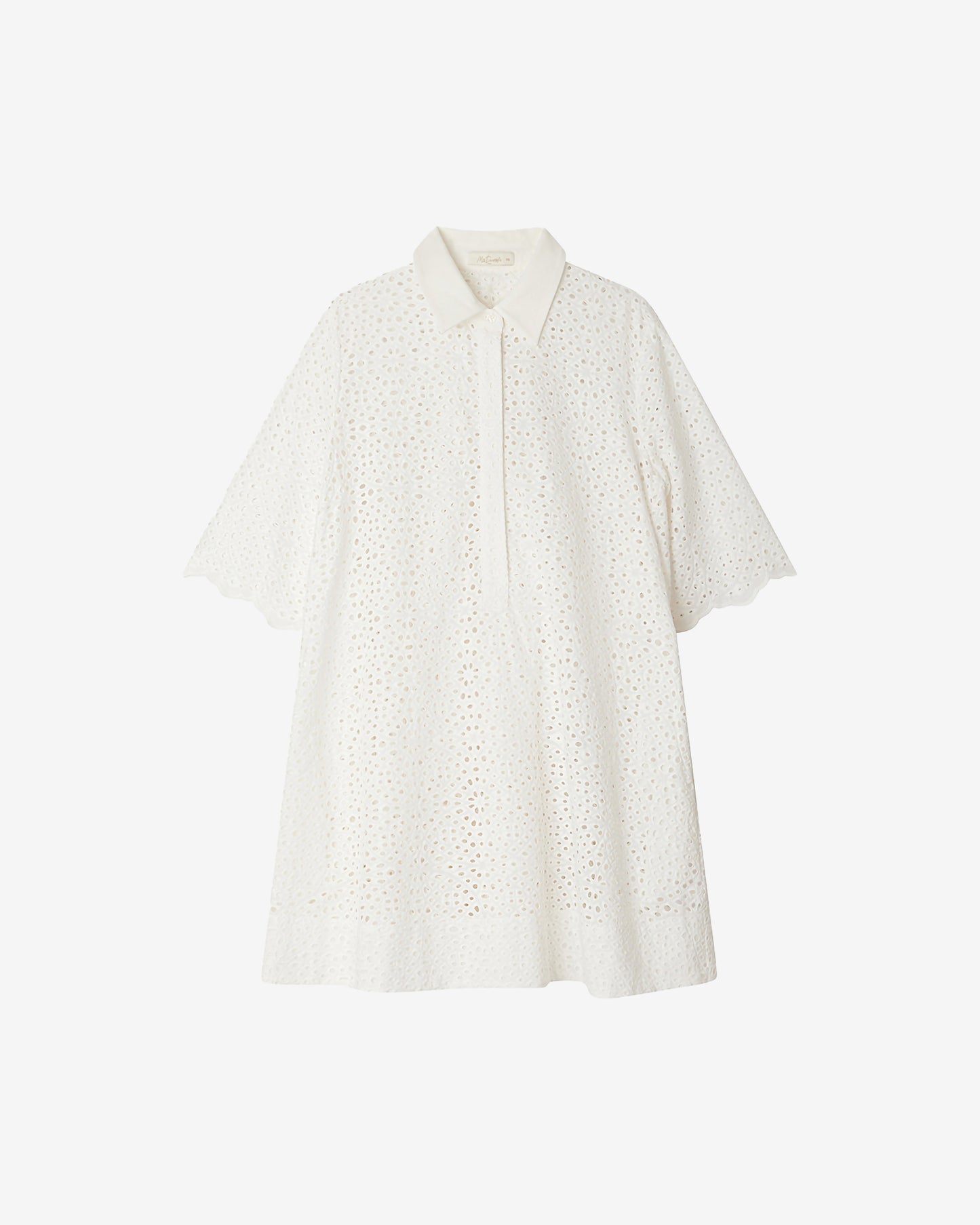 Robe Rose - Blanc : Robe délicate en broderie anglaise blanche Mes Demoiselles