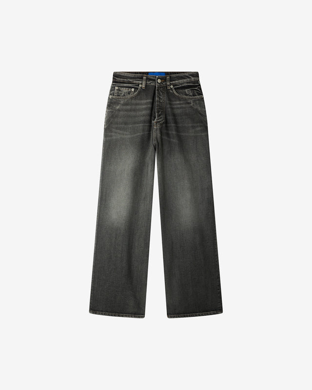 Pantalon Theron - Noir : Jean large en toile washed black Mes Demoiselles - Dernière image