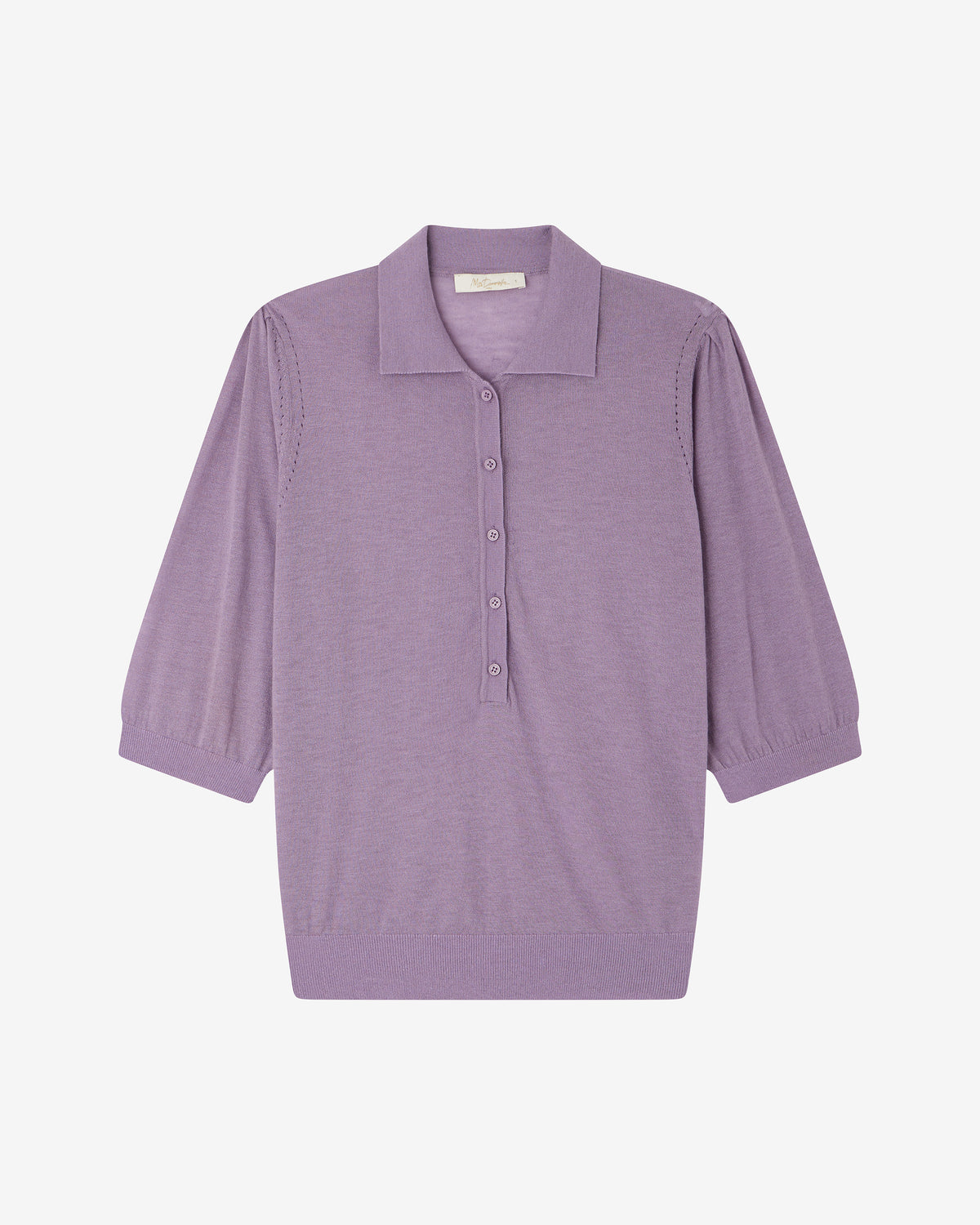 Top Cozy - Violet : Polo en laine soufflée lavande Mes Demoiselles