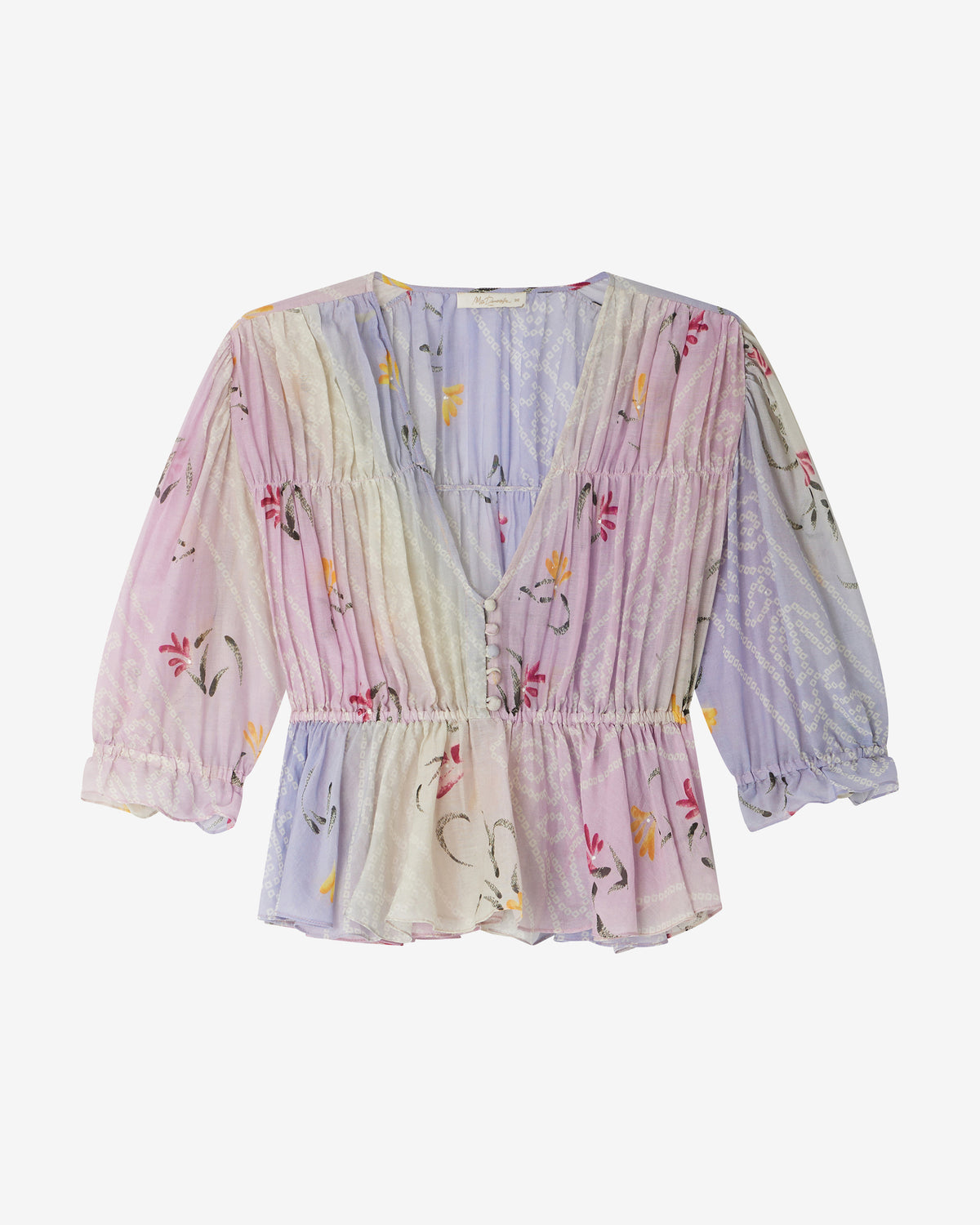 Blouse aux reflets artistiques - Chemises & tops Mes Demoiselles