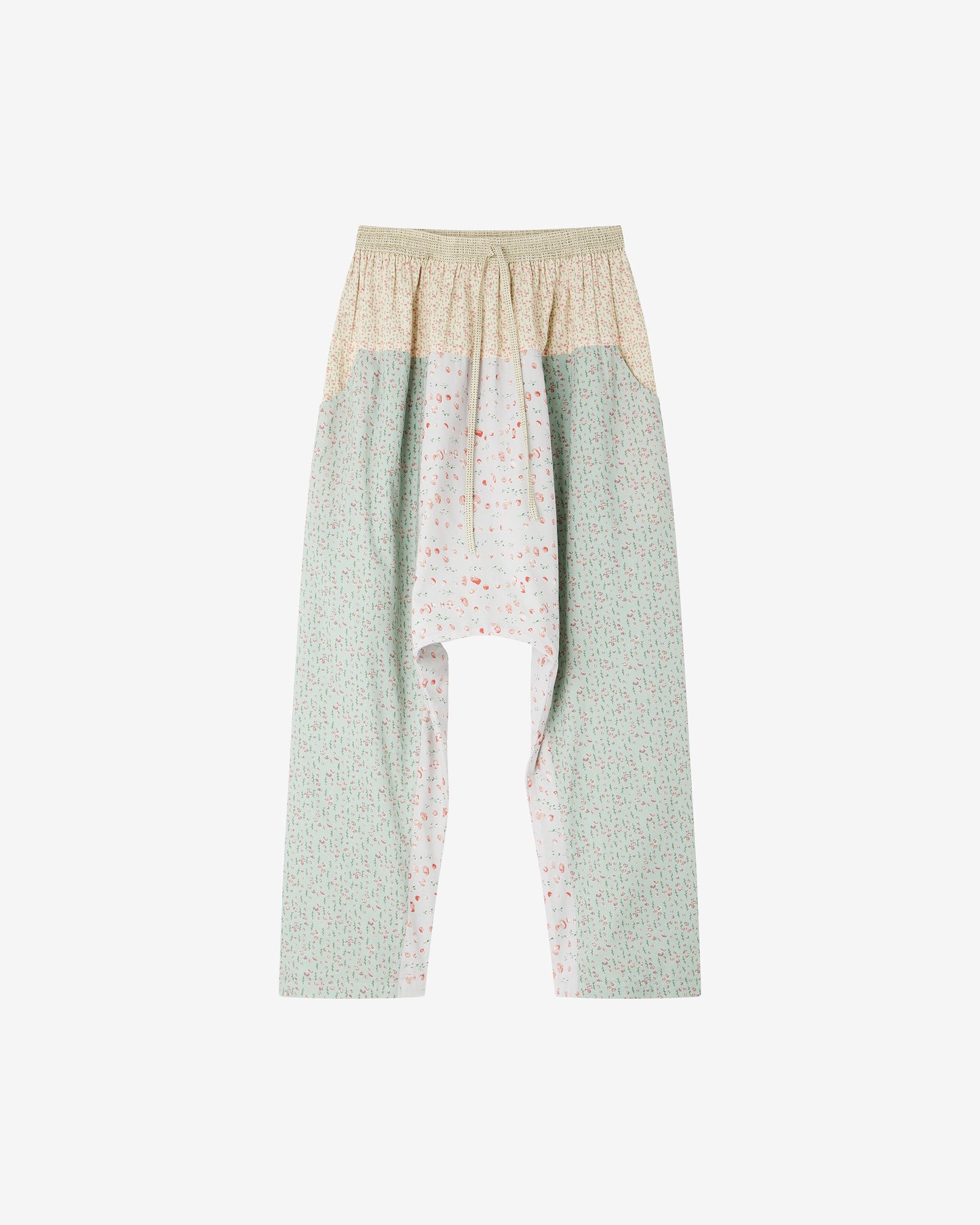 Pantalon en patch de liberty à détails western - Pantalons & combinaisons Mes Demoiselles