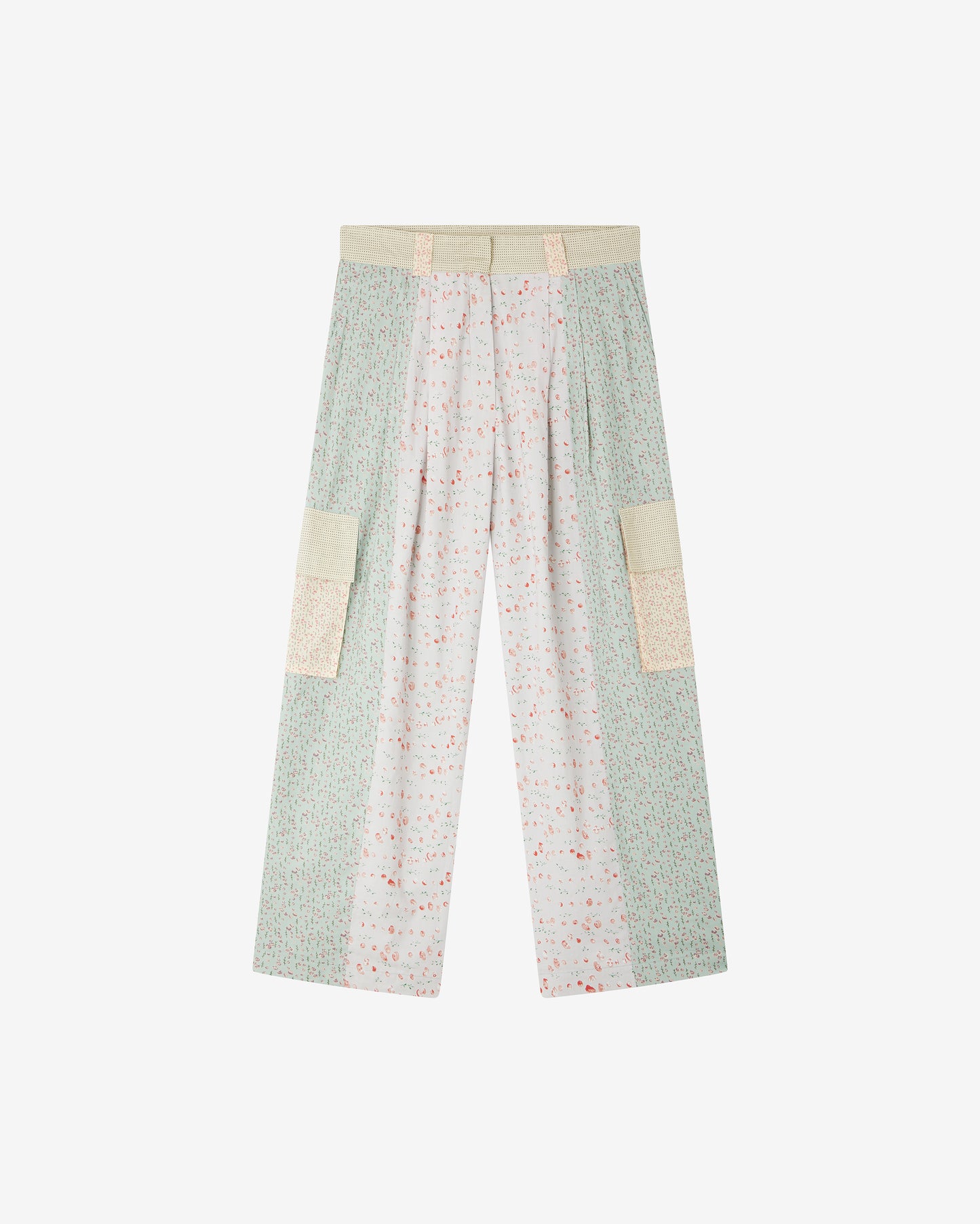 Pantalon en patch de liberty à détails western - Pantalons & combinaisons Mes Demoiselles