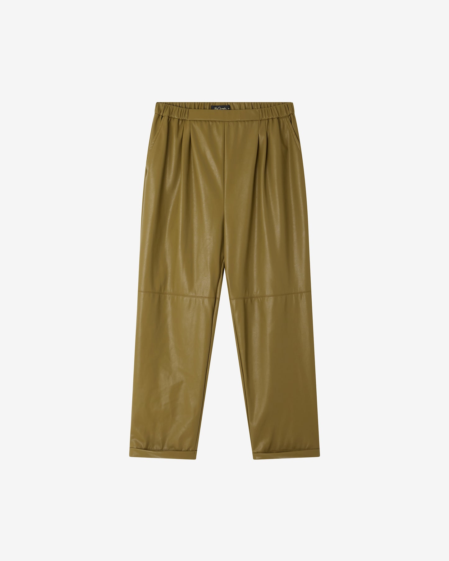 Pantalon Roxy - Kaki : Pantalon droit en simili cuir – kaki Mes Demoiselles