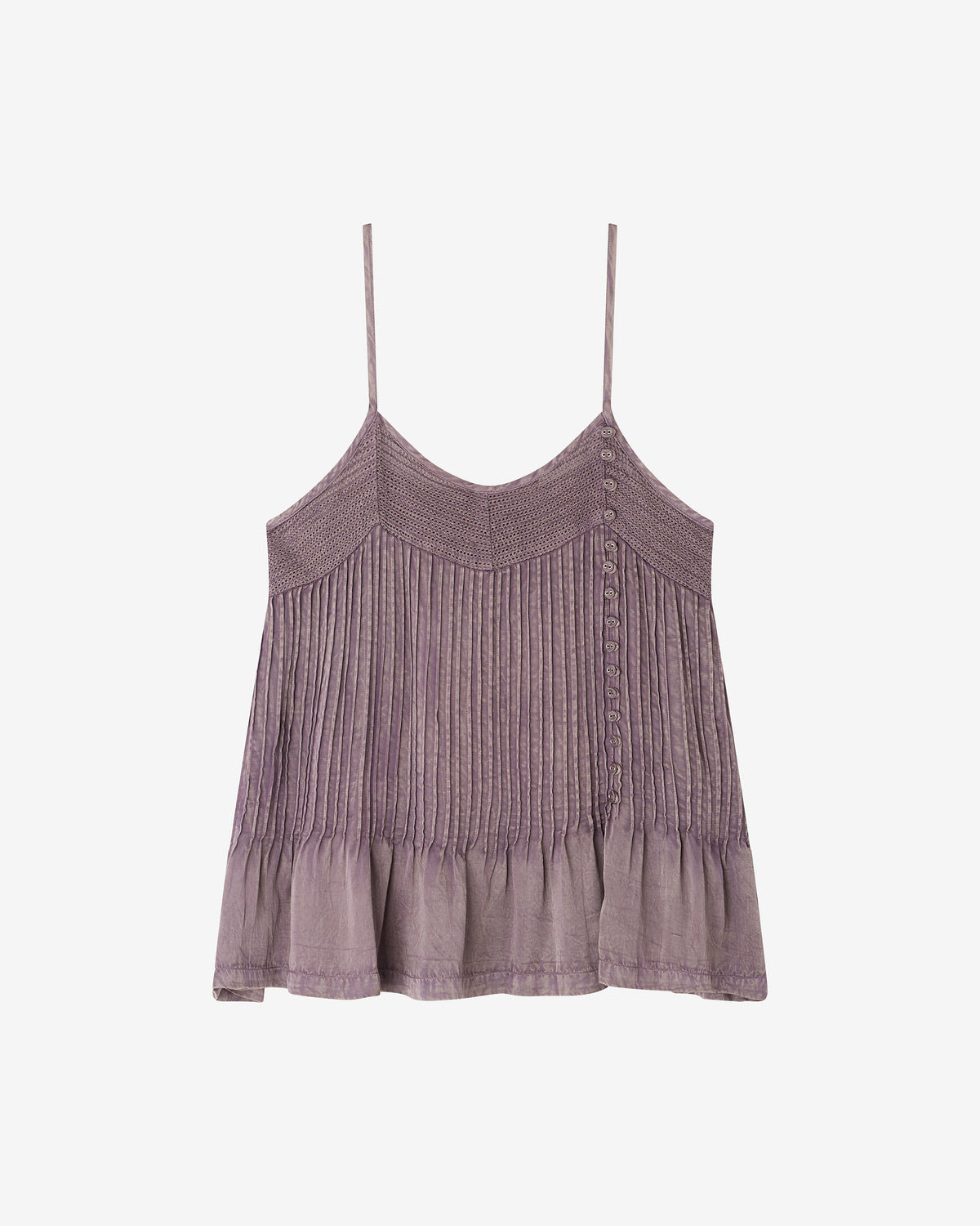 Top en viscose satinée lilas - Chemises & tops Mes Demoiselles