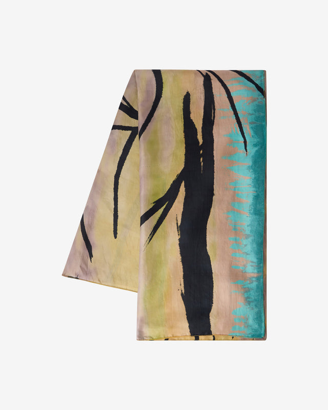 Foulard Sival - Sable : Etole en soie aux inspirations artistiques Mes Demoiselles - Dernière image
