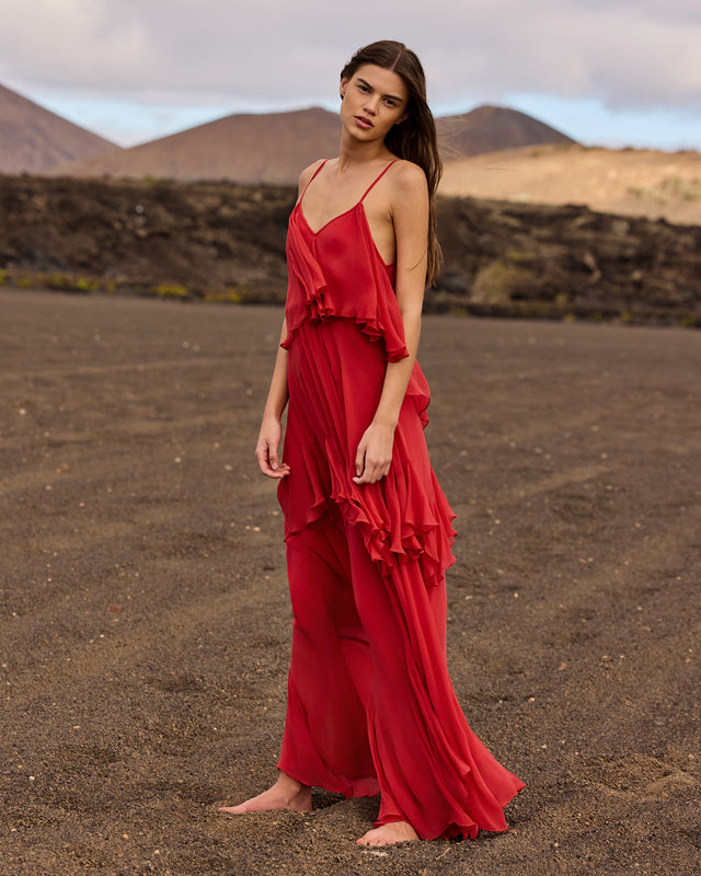 Robe Calimera - Rouge - Image 3