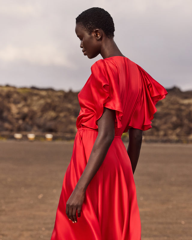 Robe Cascais S - Rouge - Image 3
