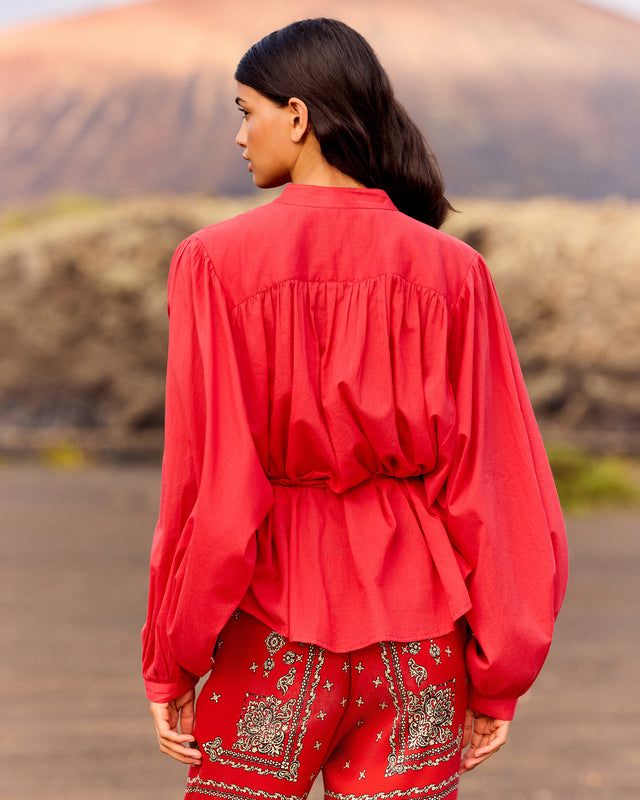 Celeste Shirt - Red - Image 3