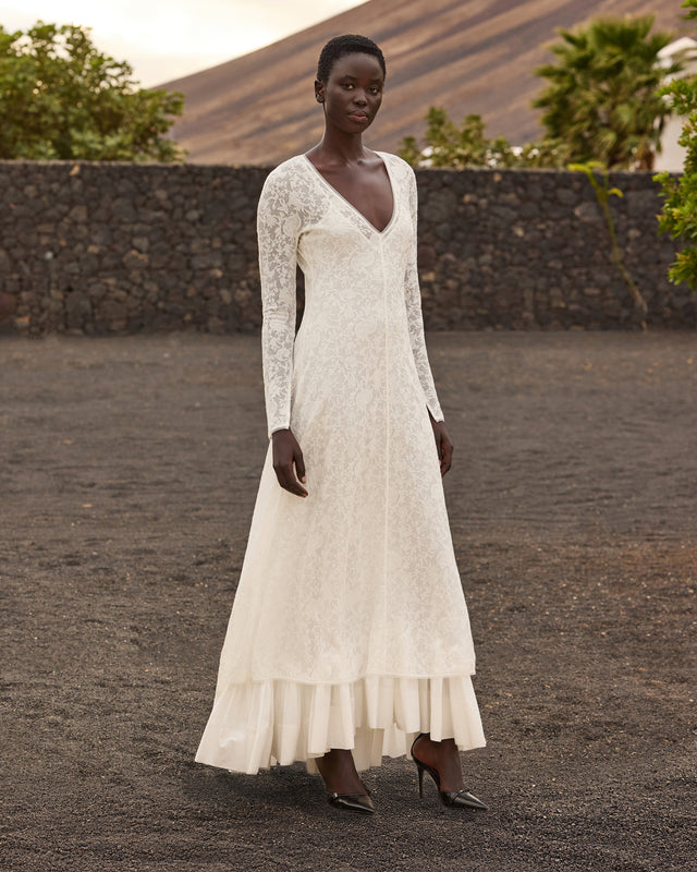 Robe Dalhia - Blanc - Image 1