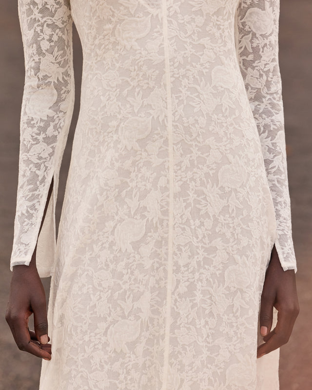Robe Dalhia - Blanc - Image 3