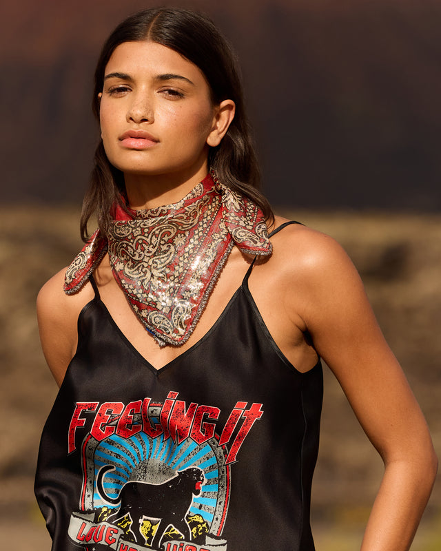 Foulard Gerica - Rouge - Image 1