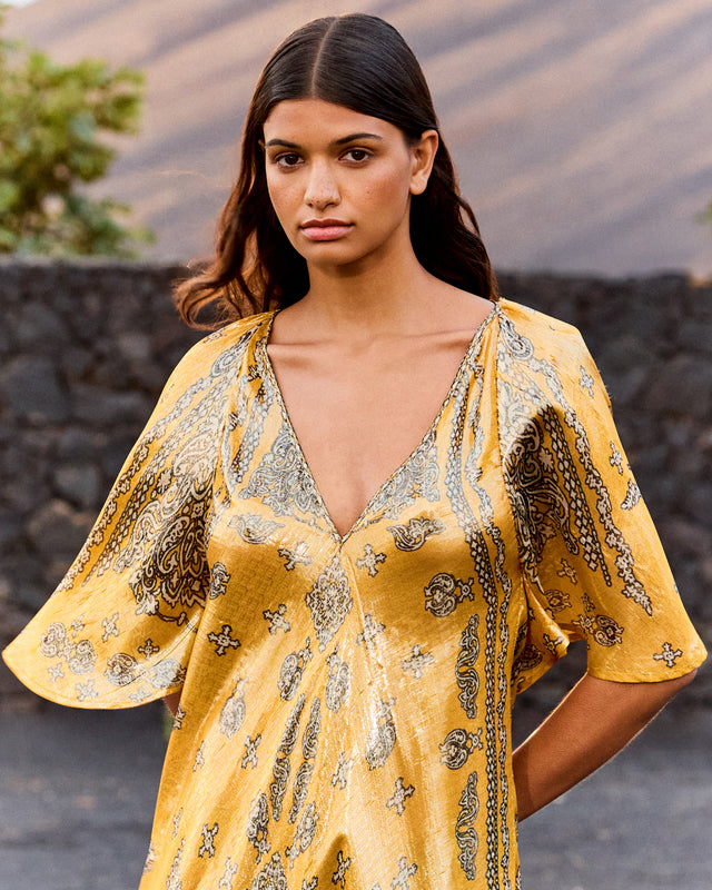 Robe Gita - Jaune - Image 3