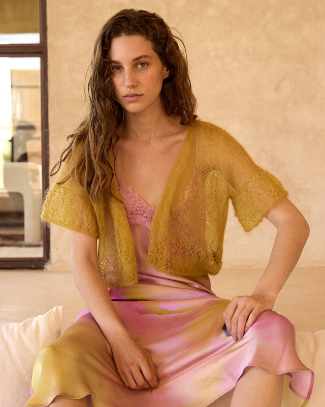 Cardigan Hanan - Ocre - Image 1