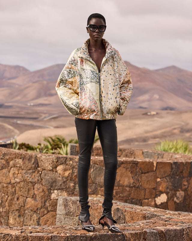 Veste matelassée jacquard lurex – Multicolore - Manteaux & vestes Mes Demoiselles - Image 2
