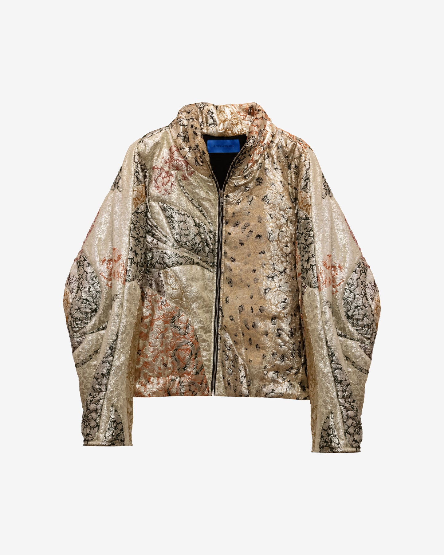 Veste Jerry - Jaune : Veste matelassée jacquard lurex – Multicolore Mes Demoiselles