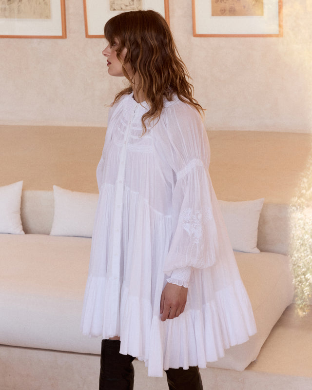 Robe Langelique - Blanc - Image 3