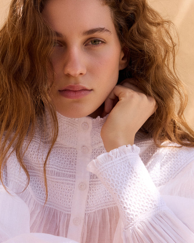 Blouse Le Plessis - Blanc - Image 2