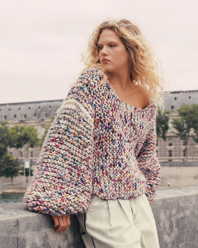 Stamp Sweater - Pink - Image 1