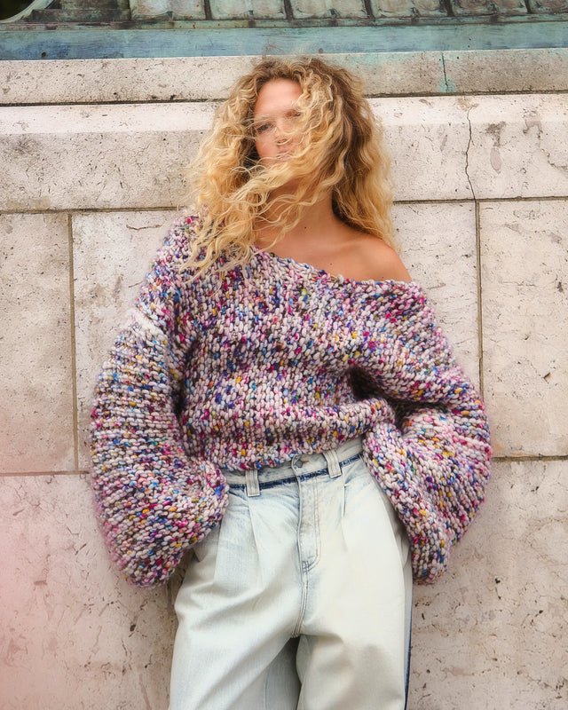 Stamp Sweater - Pink - Image 3