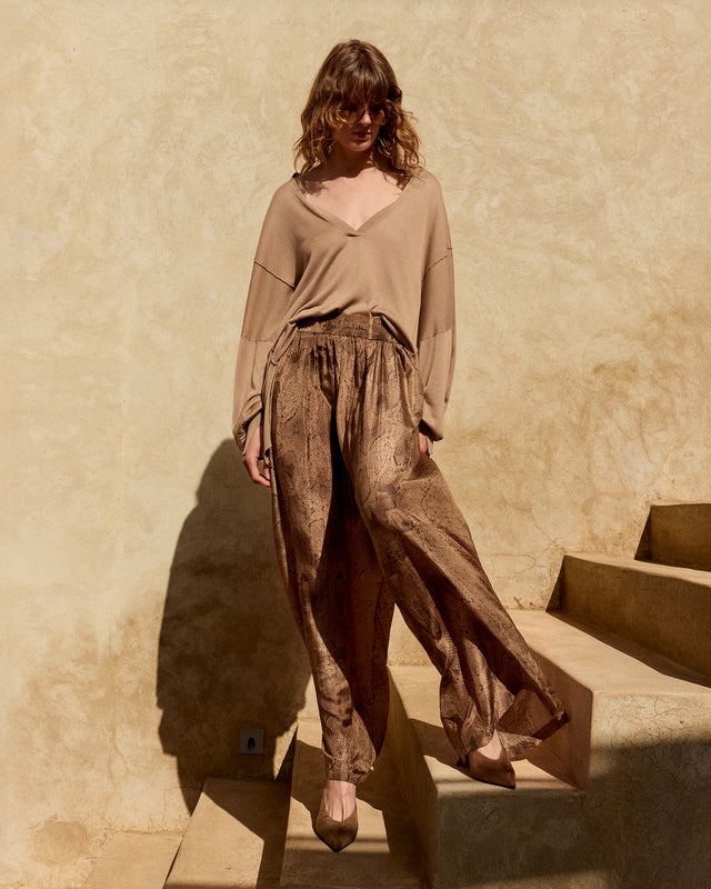Pantalon Tora - Marron - Image 1