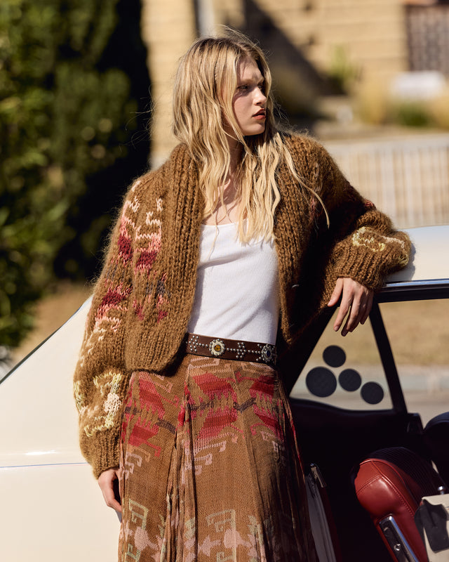 Alia Cardigan - Brown - Image 3