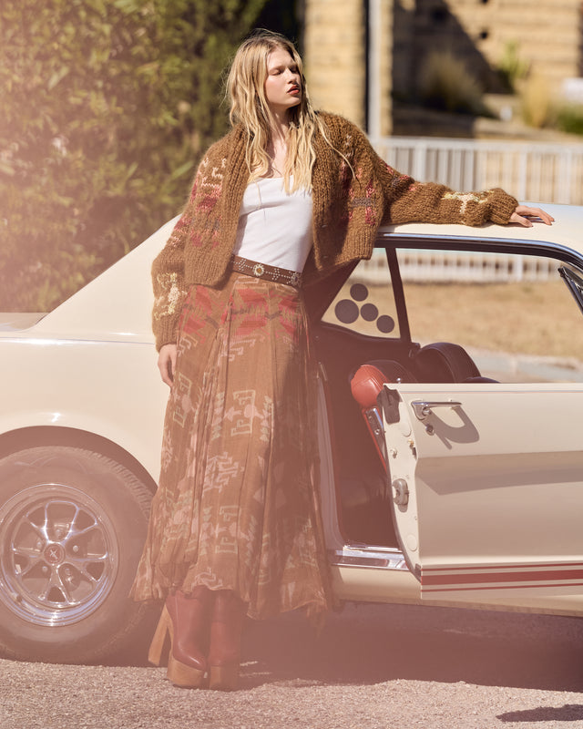 Alma Skirt - Brown - Image 1