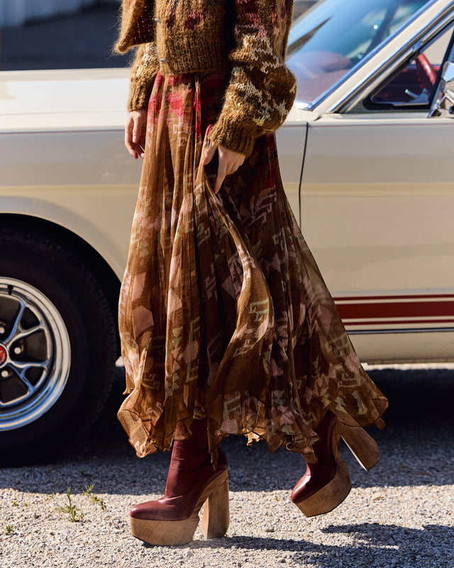 Alma Skirt - Brown - Image 2