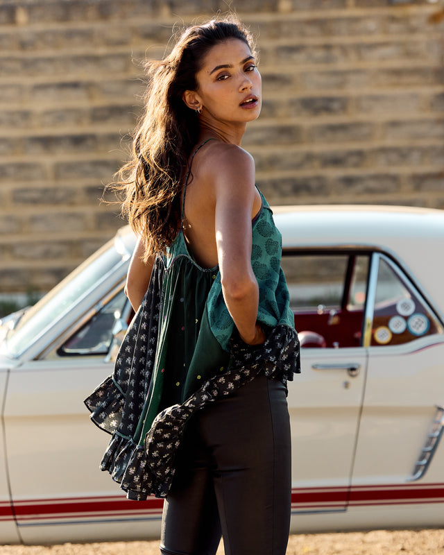 Cally Caraco - Turquoise - Image 1