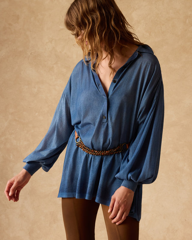 Pull Dou - Bleu - Image 3