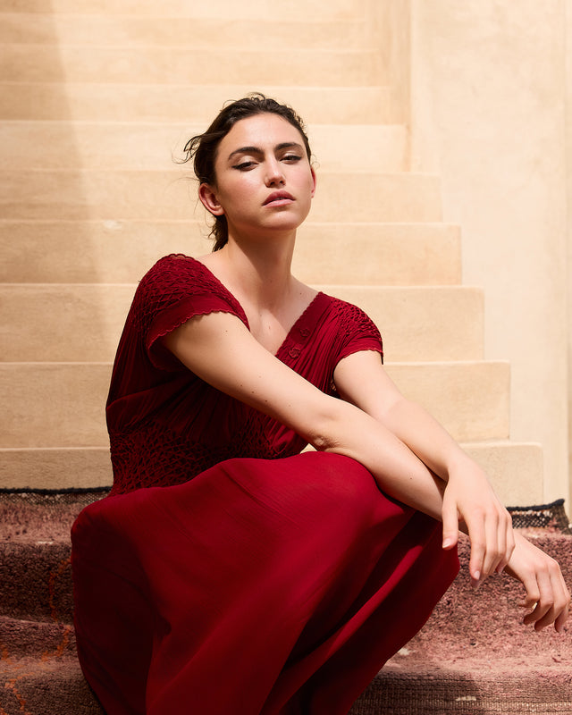 Robe Emira - Rouge - Image 3
