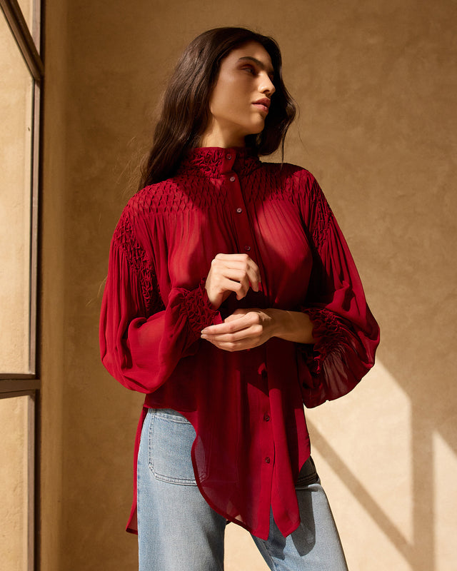 Blouse Esmeralda - Rouge - Image 1