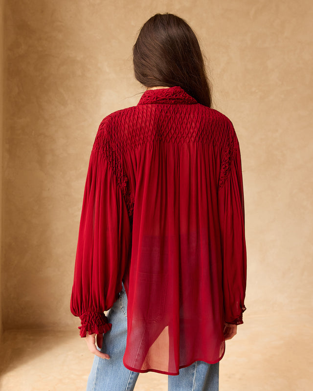 Blouse Esmeralda - Rouge - Image 2