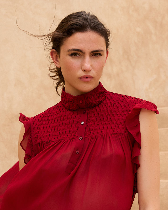 Blouse Esvedra - Rouge - Image 2