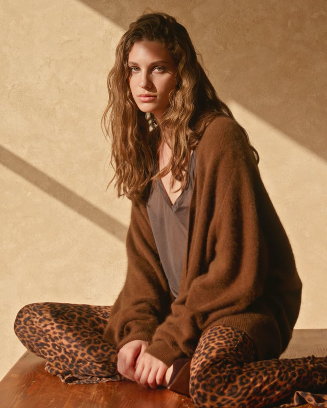 Cardigan Flutter - Marron - Image 1
