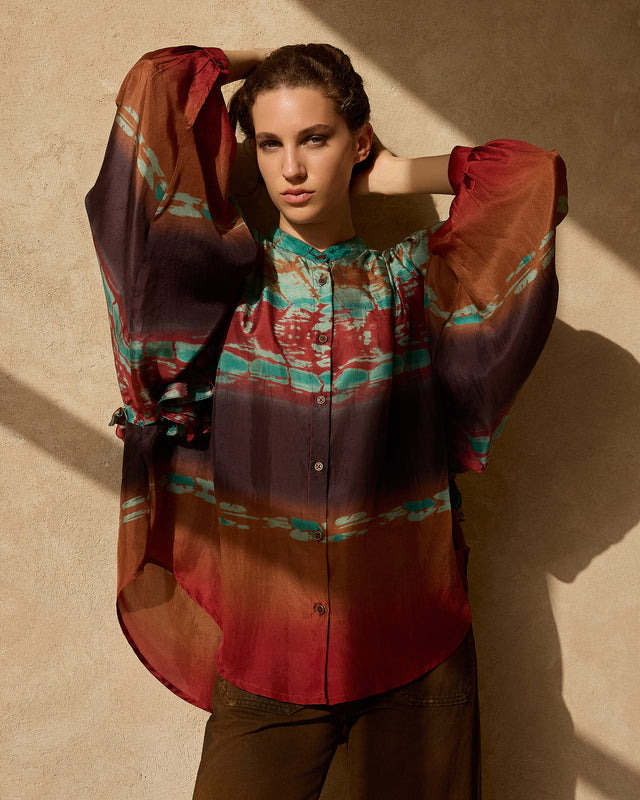 Chemise Plan - Rouge - Image 2